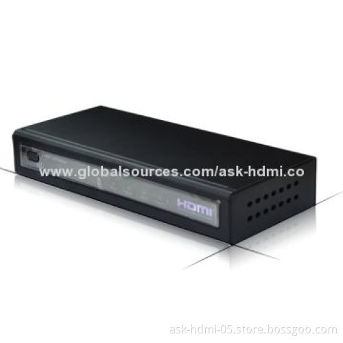 HDMI 1 x 4 Splitter with 4-pair Dual Cat6 Cable-out, 5V DC/2A Power Supply